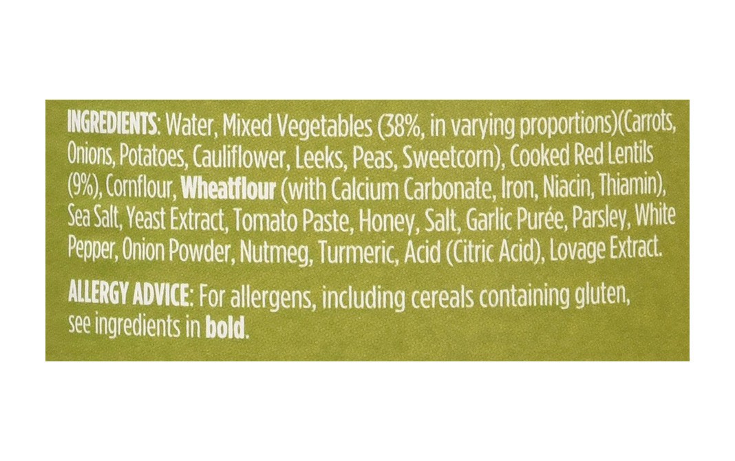 Baxters Vegetarian Lentil & Vegetable   Tin  400 grams